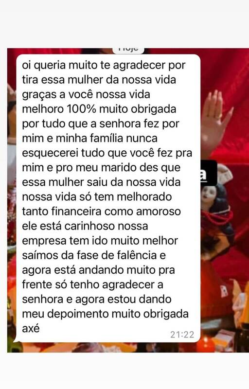 Depoimento WhatsApp — Mãe Meire de Iemanjá