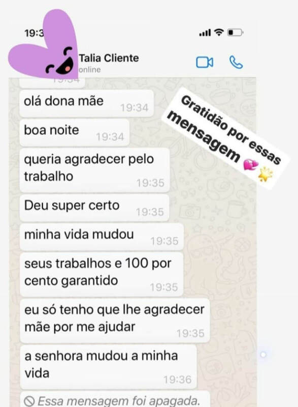 Depoimento WhatsApp — Mãe Meire de Iemanjá