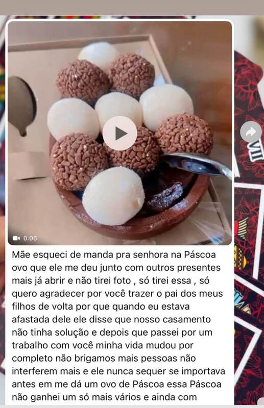 Depoimento WhatsApp — Mãe Meire de Iemanjá