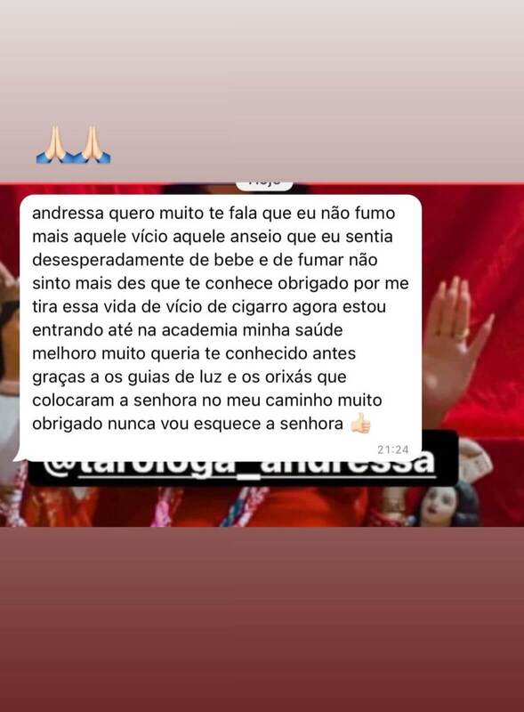 Depoimento WhatsApp — Mãe Meire de Iemanjá