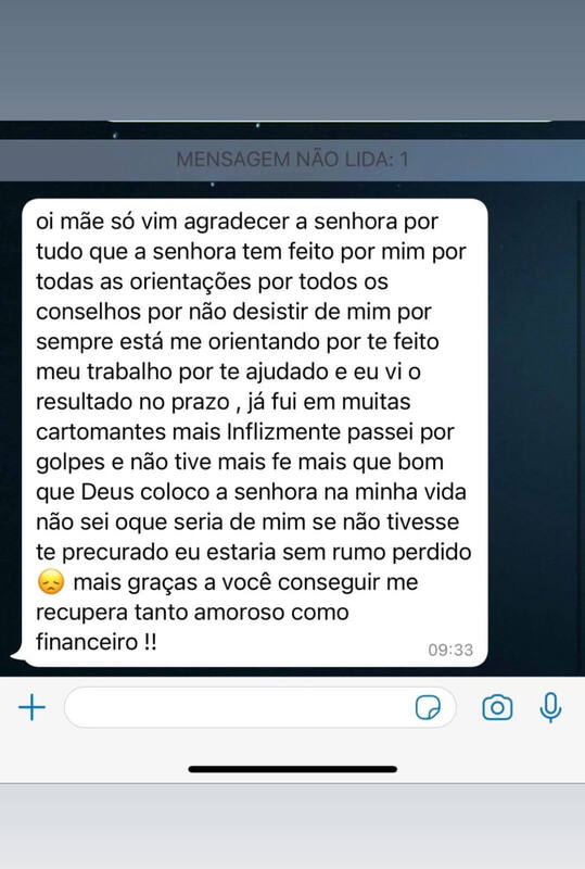 Depoimento WhatsApp — Mãe Meire de Iemanjá